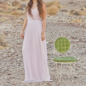 Pale Pink Empire Waist Gown